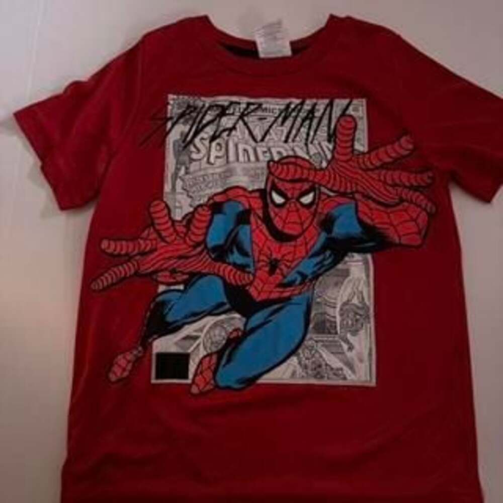 Marvel Spider-Man Red Graphic Tee - Boys' Size 7, Polyester